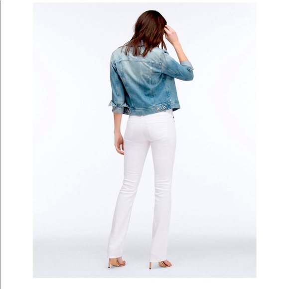 NEW AG THE BALLAD SLIM BOOT stretch denim in white size 24 - Picture 3 of 3